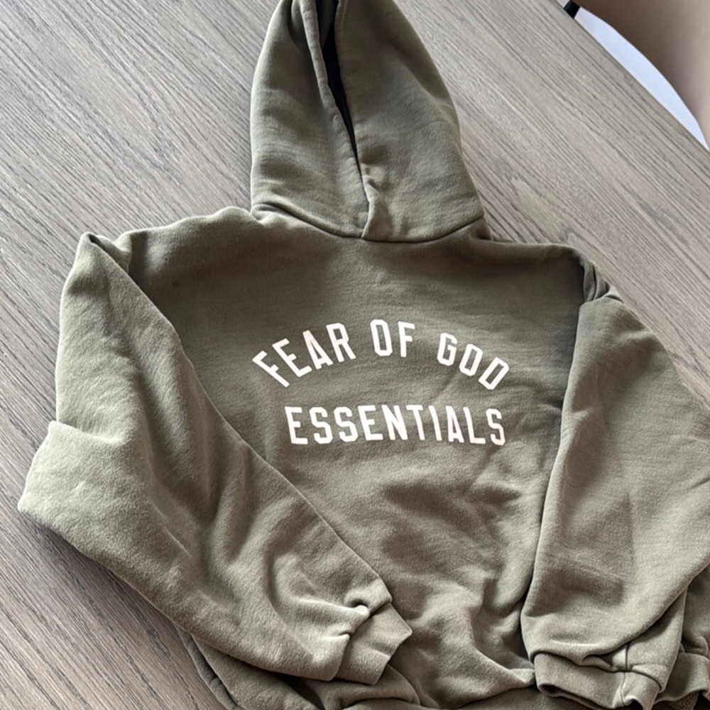 Essentials Olive Green Hoodie